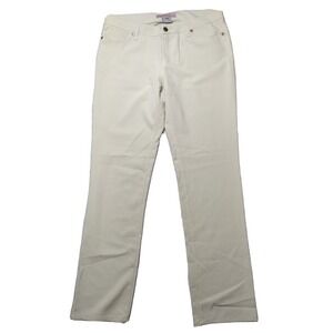 MIRIKA Women Juniors Size 7 Khaki Poly Rayon Flex Chino Pants NEW